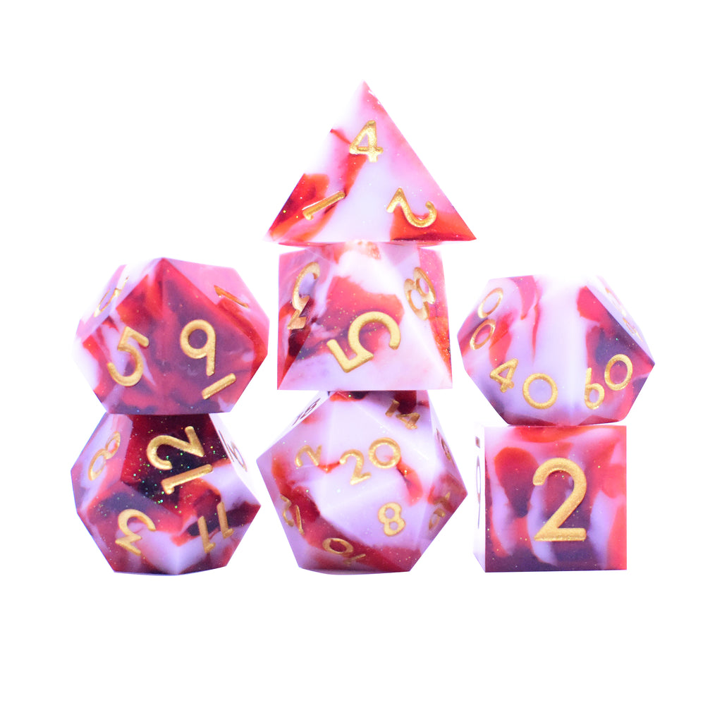 Sharp Edge Dice (Blood Zebra)