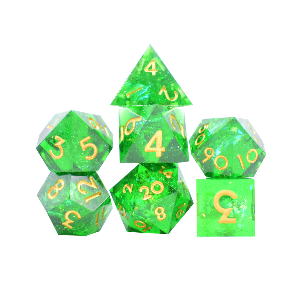 Sharp Edge Dice (Emerald)