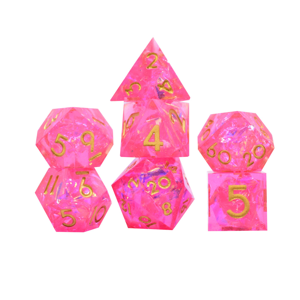 Sharp Edge Dice (Pink Candy)