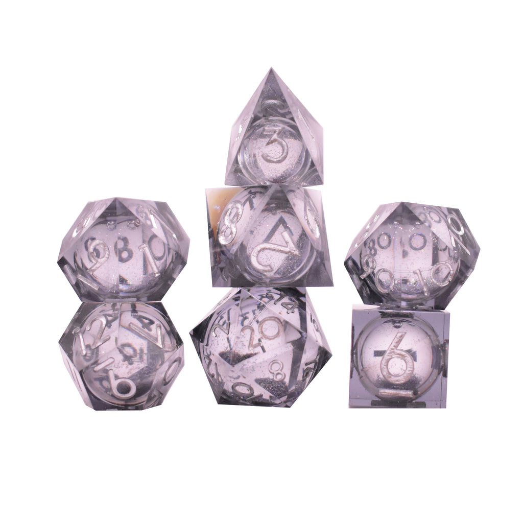 Liquid Core Sharp Edge Dice (Black)