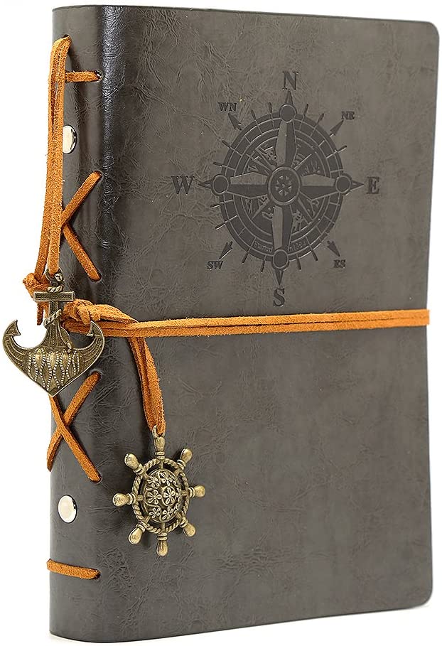 A7 Vintage Compass Journal